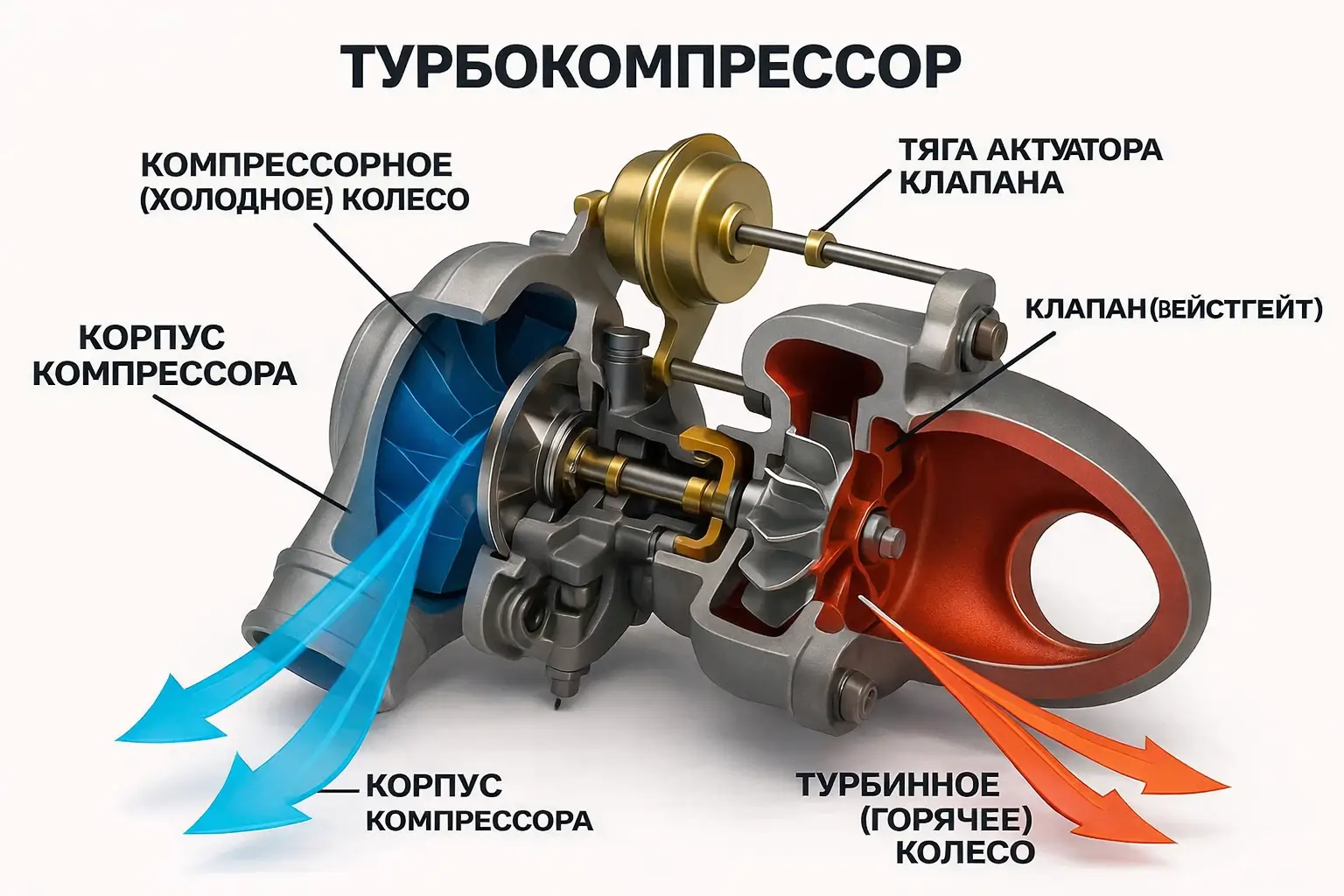 Что такое актуатор турбины и как он управляет мощностью мотора? Что такое актуатор турбины и как он управляет мощностью мотора?